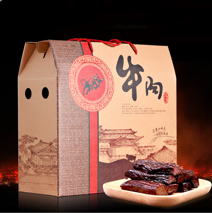 牛干巴禮盒包裝定制！